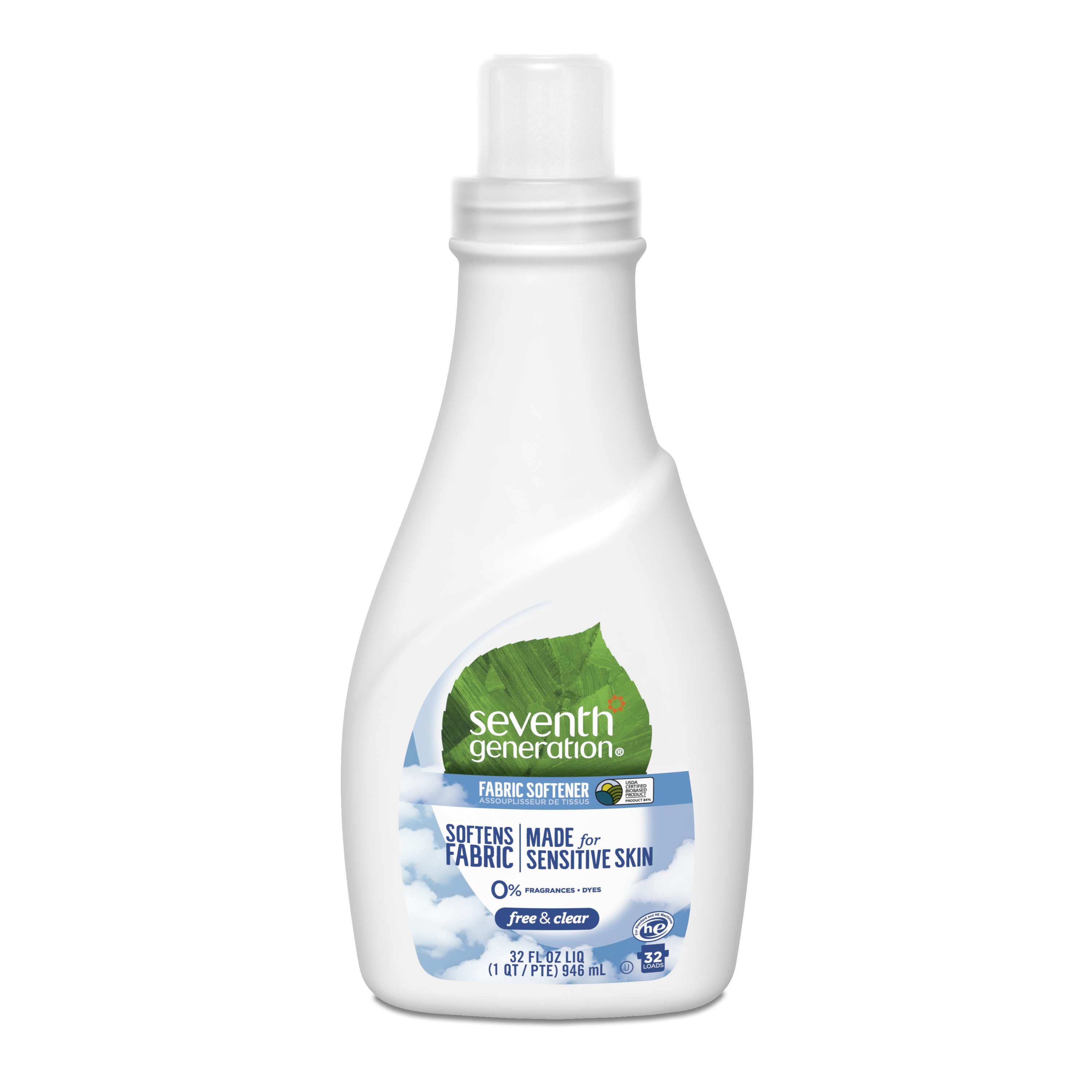 Seventh Generation Free & Clear Natural Fabric Softener, 42 Loads