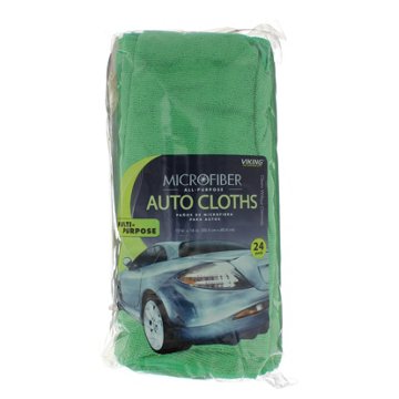 Viking Microfiber All Purpose Auto Cloths, 24 pk