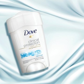 Dove Clinical Protection Antiperspirant Deodorant Original Clean, 1.7 oz