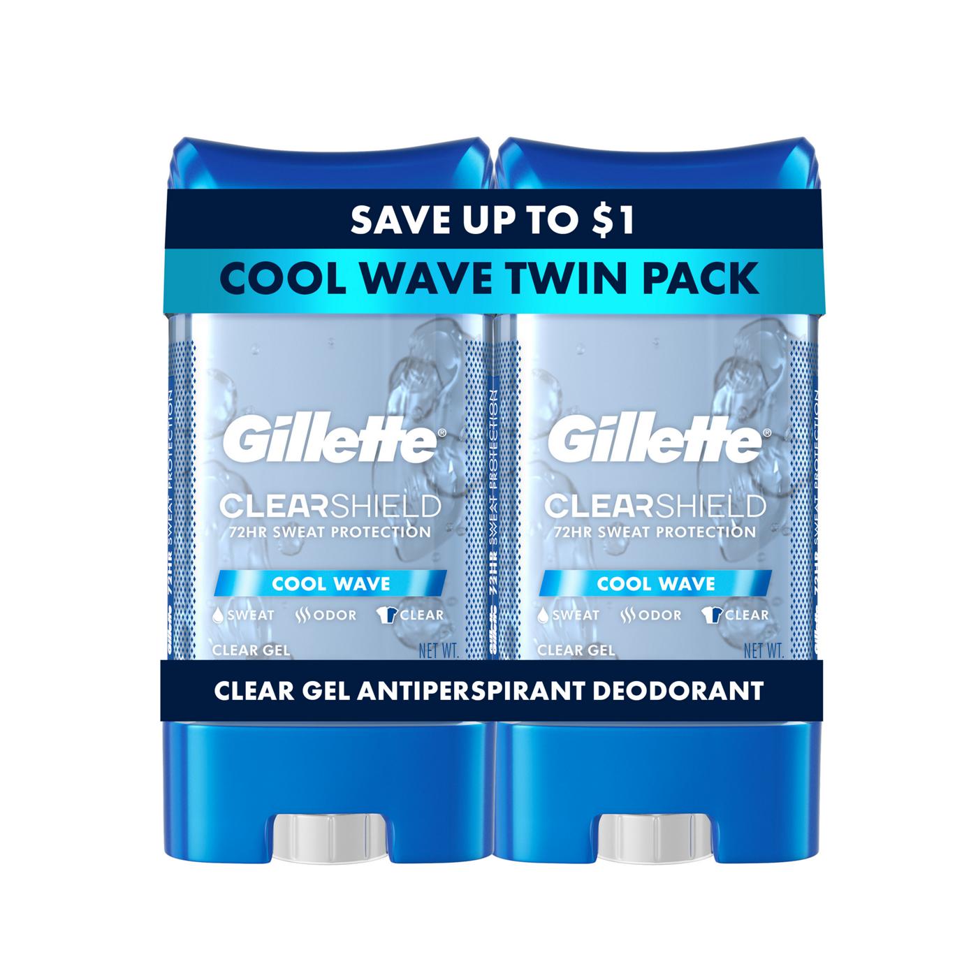 Gillette Clear Shield Gel Antiperspirant Deodorant - Cool Wave; image 1 of 10