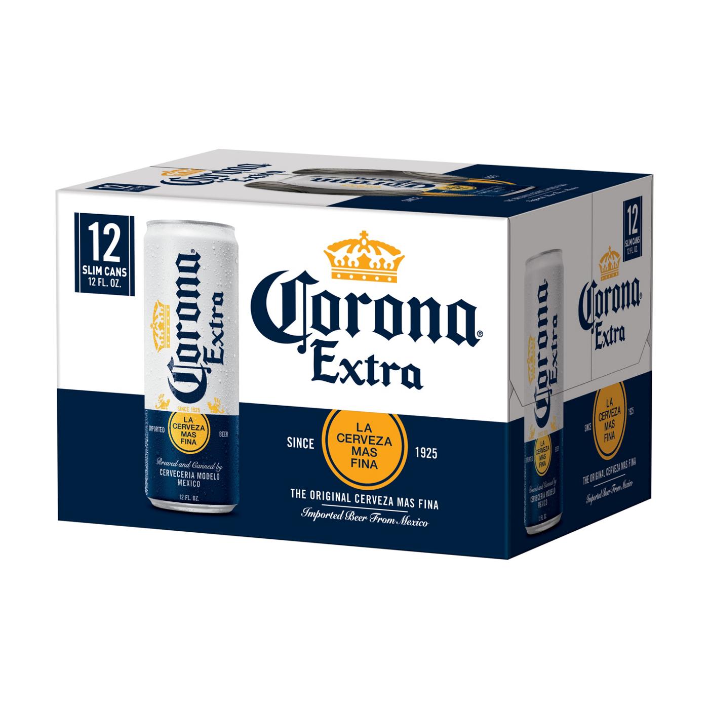 Corona Extra Mexican Lager Import Beer 12 oz Cans, 12 pk; image 10 of 10