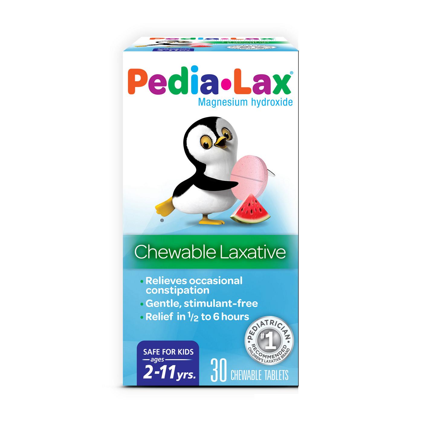 Pedia-Lax Laxative Chewable Tablets - Watermelon; image 1 of 5