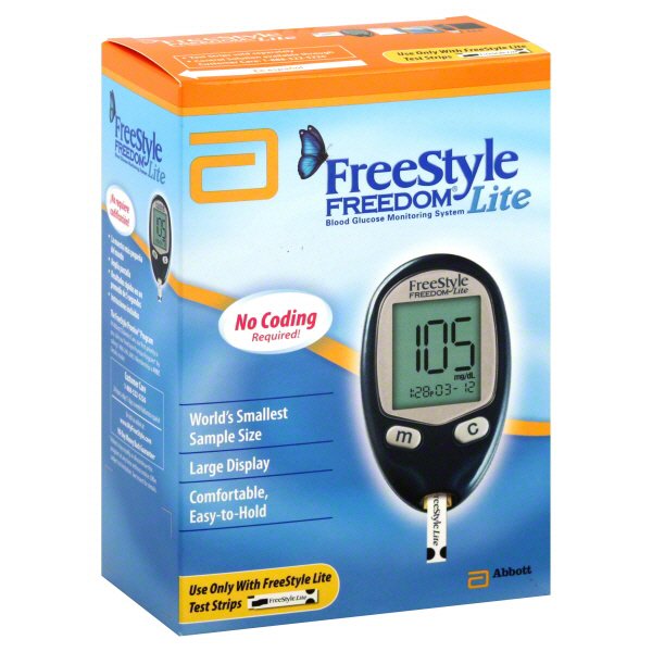 FreeStyle Freedom Lite Blood Glucose Monitoring System Shop FreeStyle
