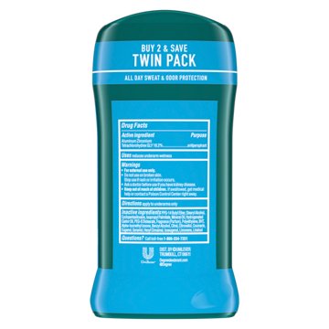 Degree Men 48 Hr Antiperspirant Solid Deodorant - Cool Rush, 2 pk , 2.7 oz