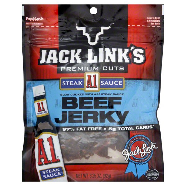 Jack Link's Premium Cuts A1 Steak Sauce Beef Jerky Shop Jerky at HEB