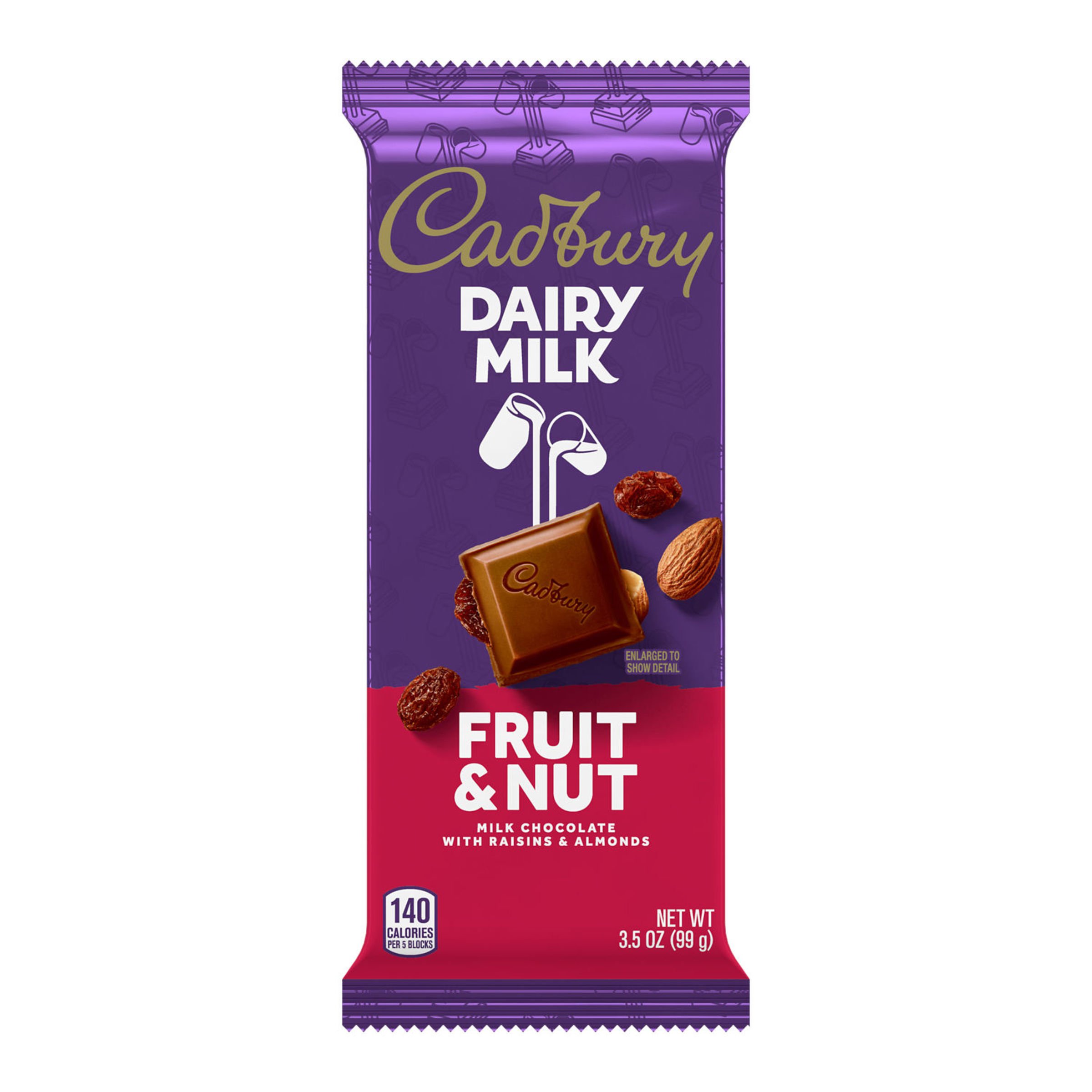 cadbury fruit & nut bar