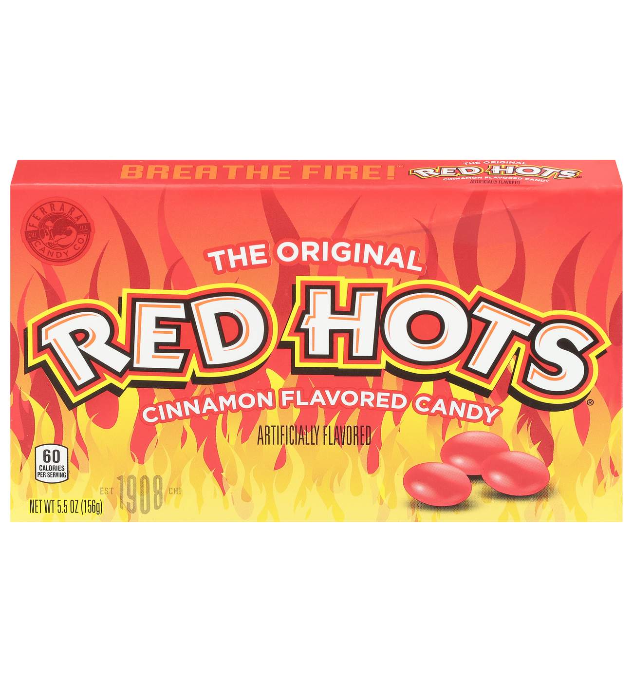 Red Hots Cinnamon Flavor Candy Theater Box; image 1 of 2
