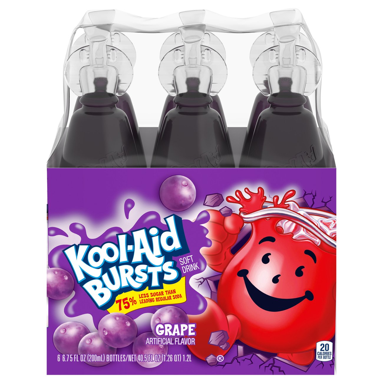 KoolAid Bursts Grape Soft Drink 6.75 oz Bottles Shop Juice at HEB