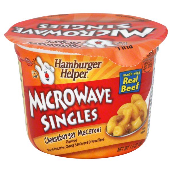 Hamburger Helper Cheeseburger Macaroni Microwave Singles Shop Pantry