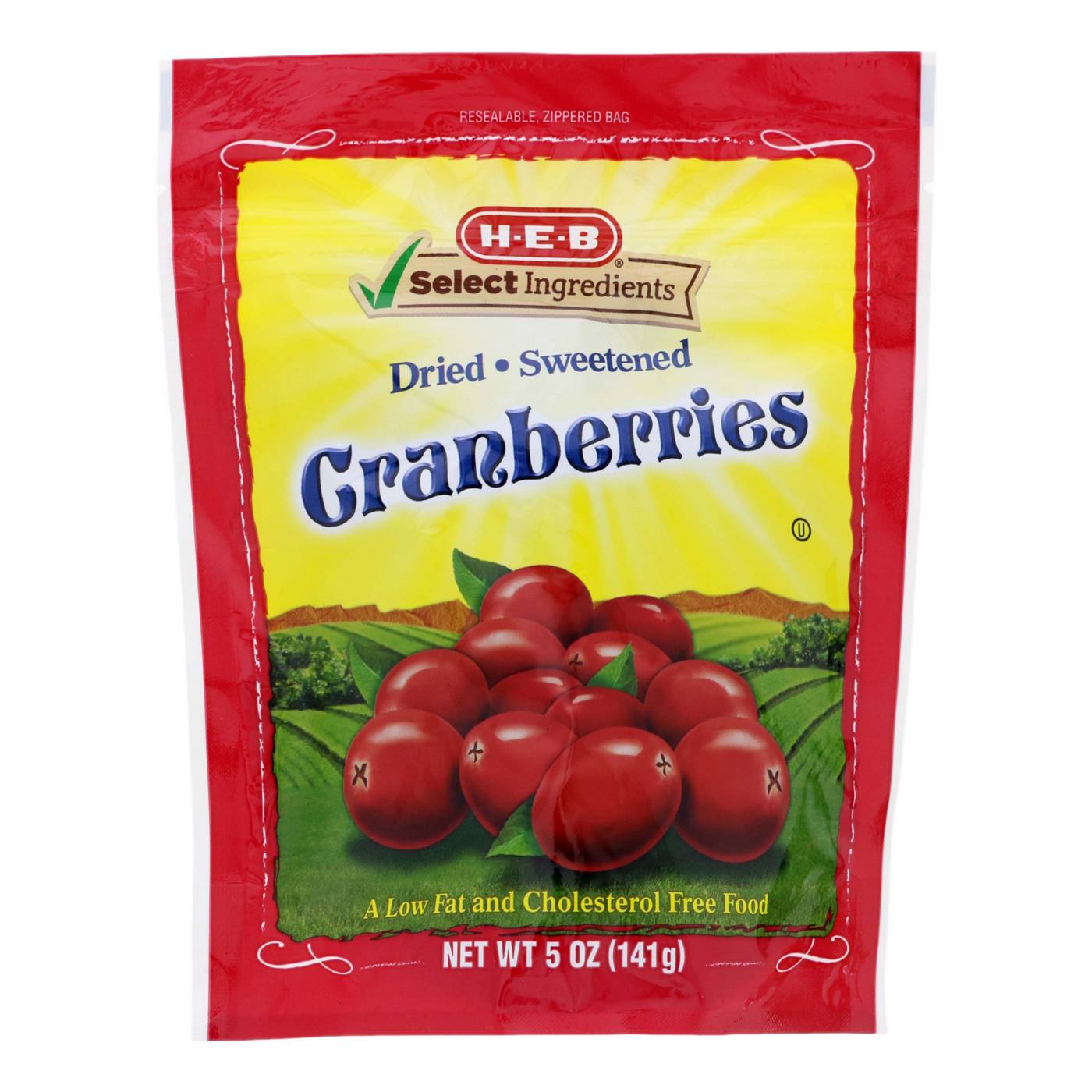 H-E-B Dried Sweetened Cranberries; image 1 of 2