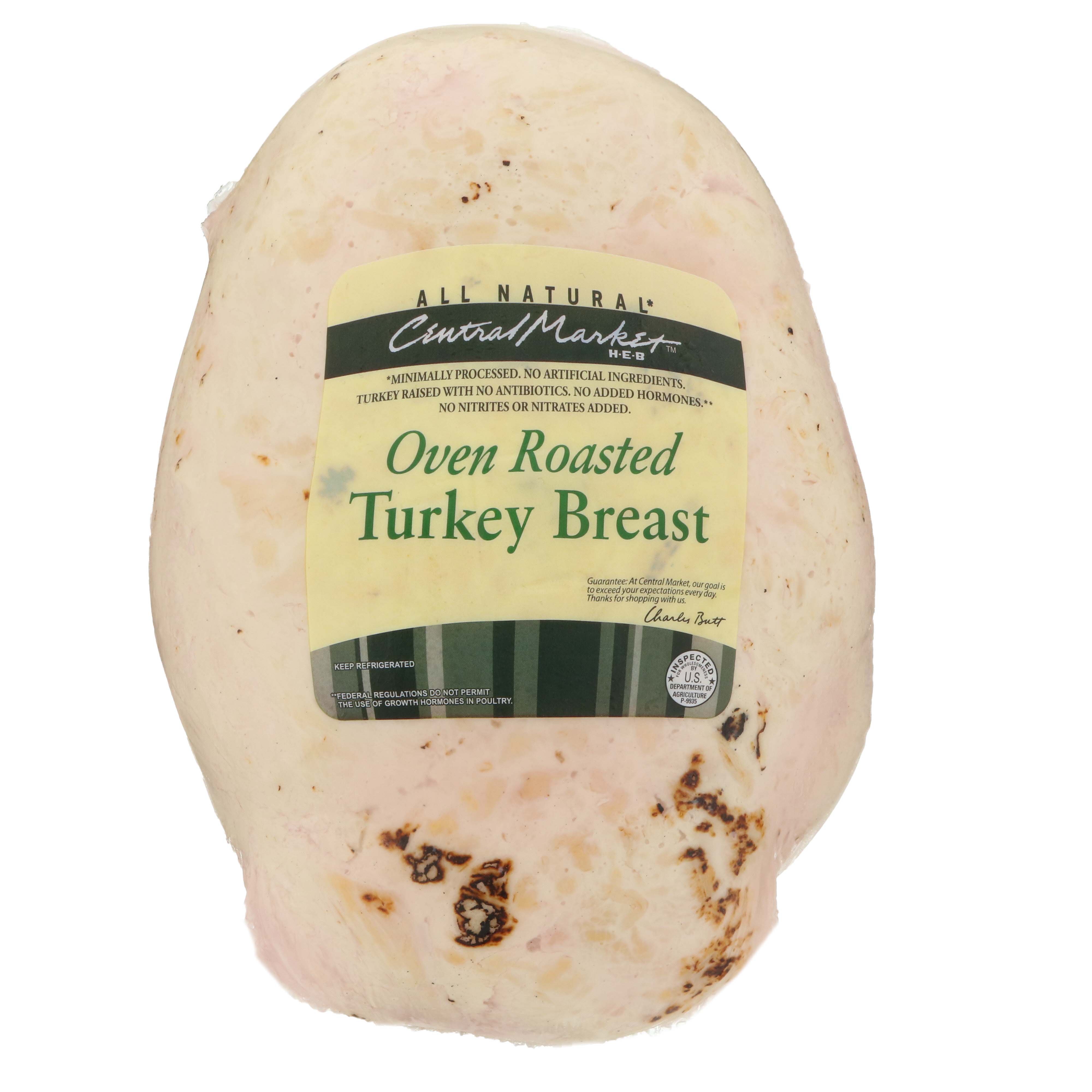 Central Market Oven Roasted Turkey Breast, Sliced Shop Meat at HEB