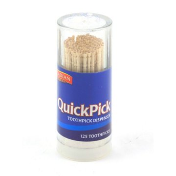 Acadian Trading Quick Pick Toothpick Dispenser, 125 ct