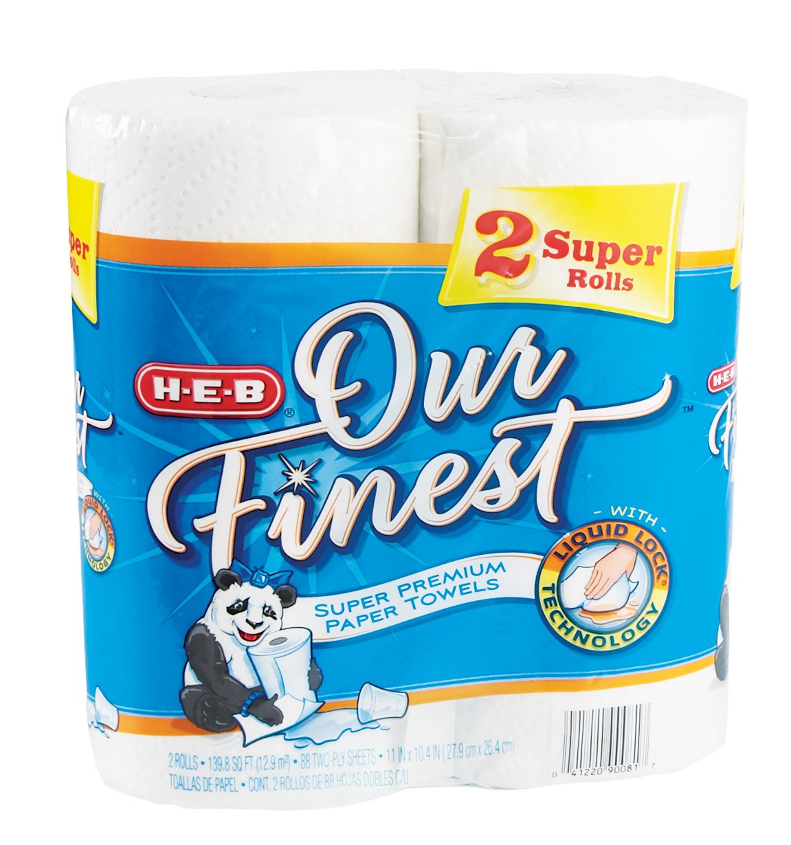HEB Our Finest Liquid Lock White Super Paper Towels Shop Paper Towels at HEB