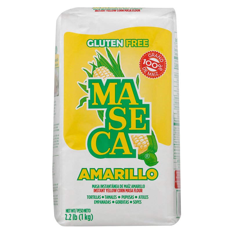 Maseca Gluten Free Instant Yellow Corn Masa Flour, 2.2 lb