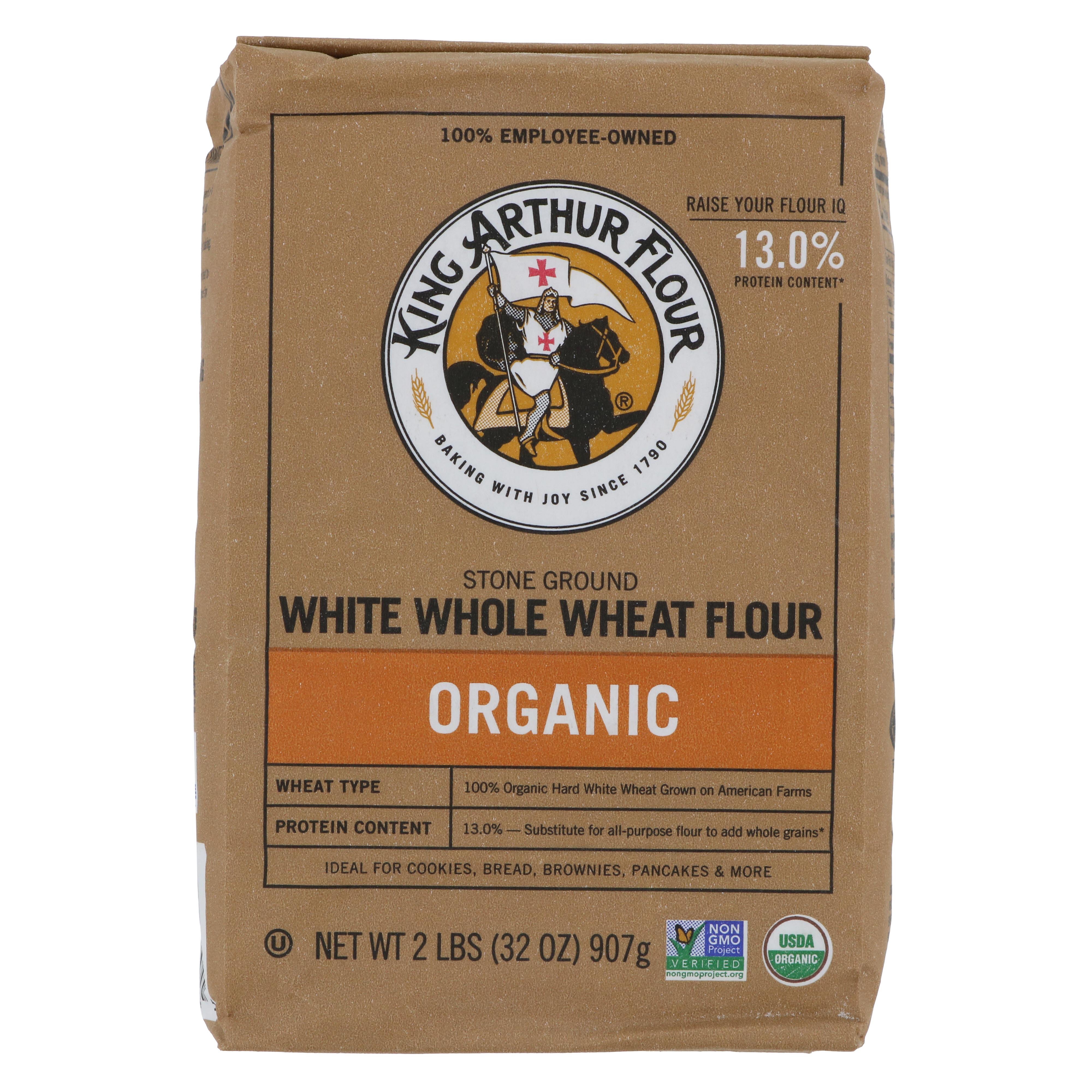 King Arthur 100 Organic White Whole Wheat Flour Shop Flour At H E B