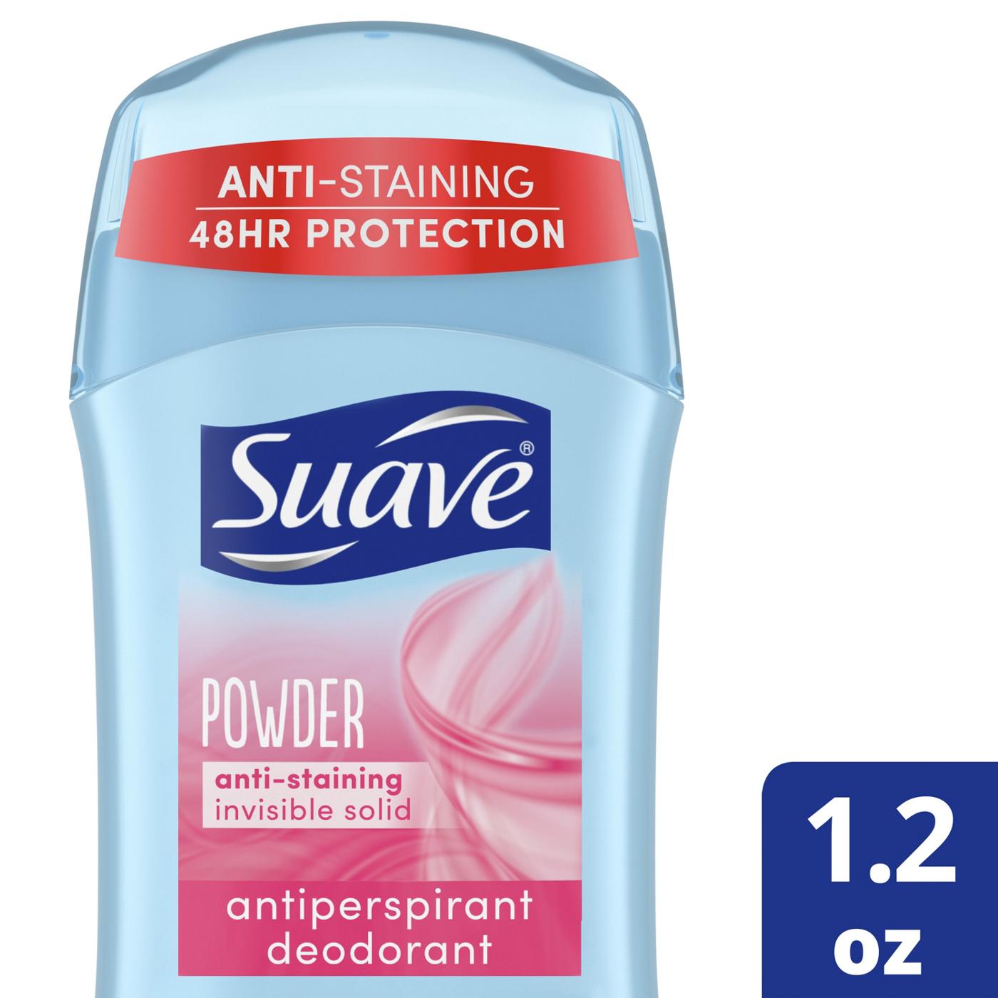 Suave  Antiperspirant Deodorant For Women, Invisible 48hr Protection - Powder; image 2 of 9