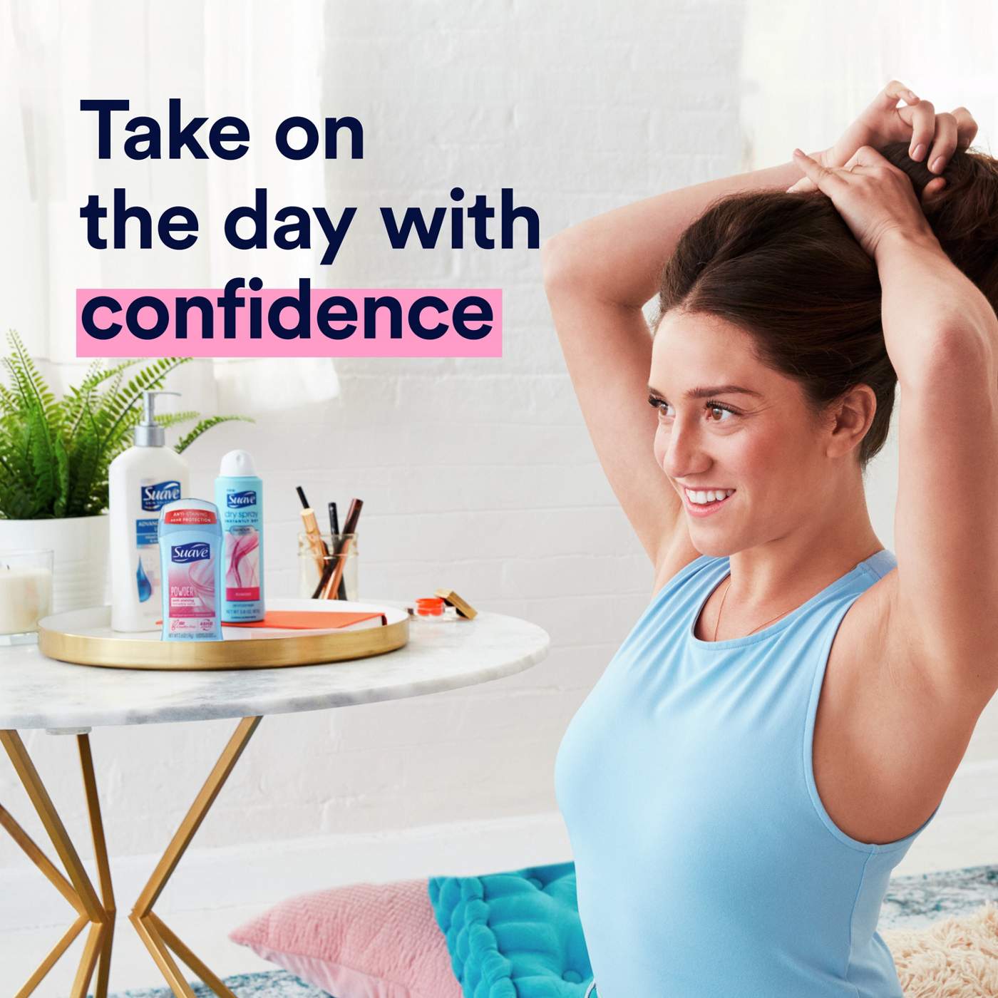 Suave  Antiperspirant Deodorant For Women, Invisible 48hr Protection - Powder; image 3 of 9