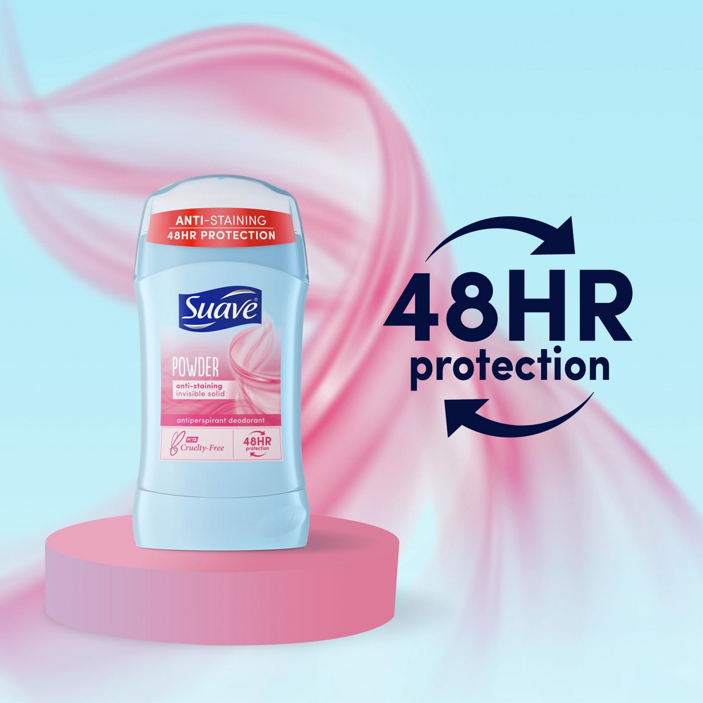 Suave  Antiperspirant Deodorant For Women, Invisible 48hr Protection - Powder; image 6 of 9