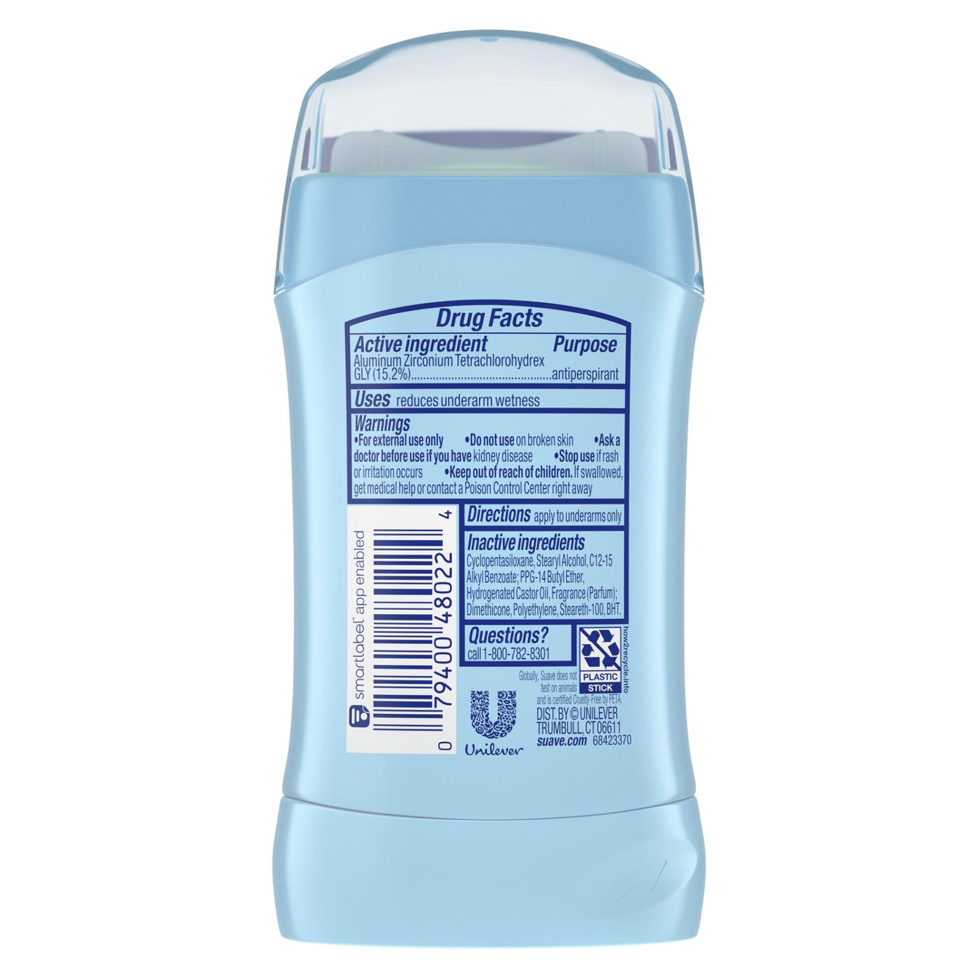 Suave  Antiperspirant Deodorant For Women, Invisible 48hr Protection - Powder; image 7 of 9