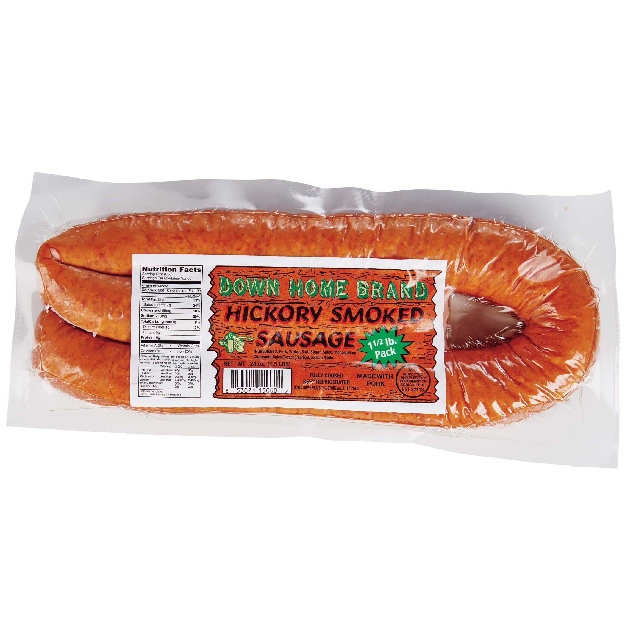 Down Home Meats Hickory Smoked Sausage Shop Sausage at HEB
