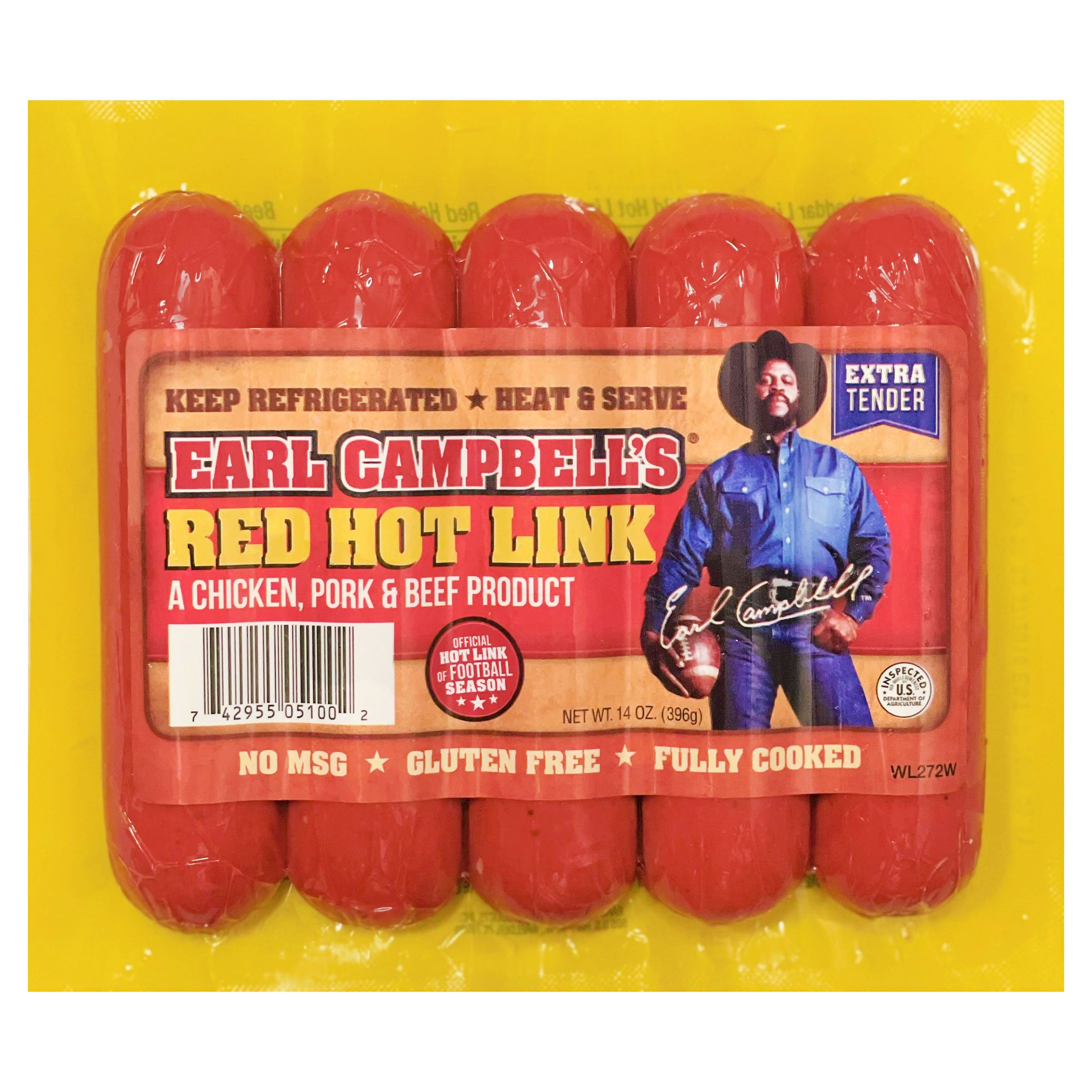 Earl Campbell's Red Hot Links - Shop Sausage at H-E-B