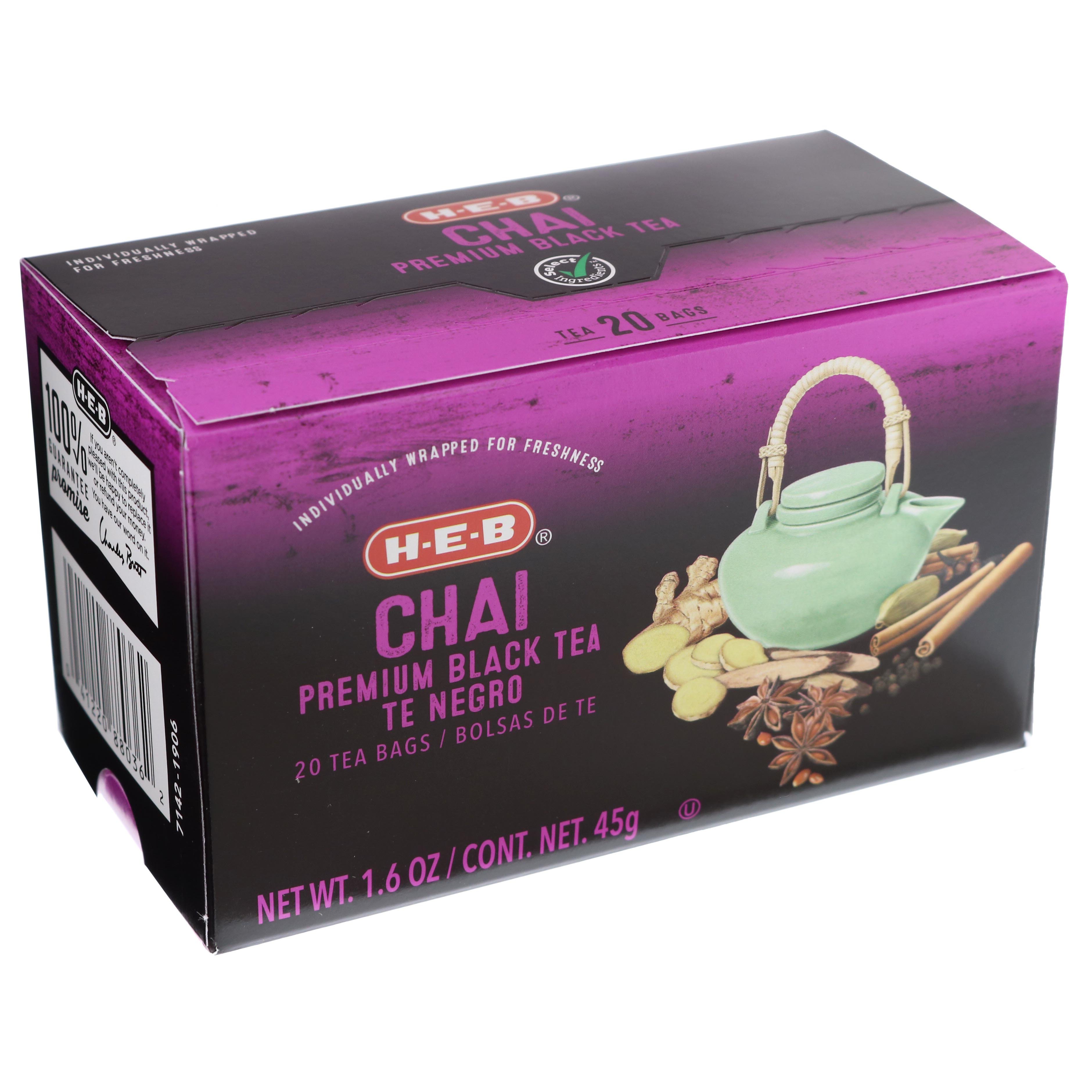 Supplement Kindness Explicitly H-E-B Chai Black Tea Bags - Shop Tea at H-E-B