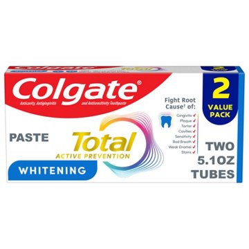 Colgate Total Toothpaste - Whitening, 2pk, 5.1 oz