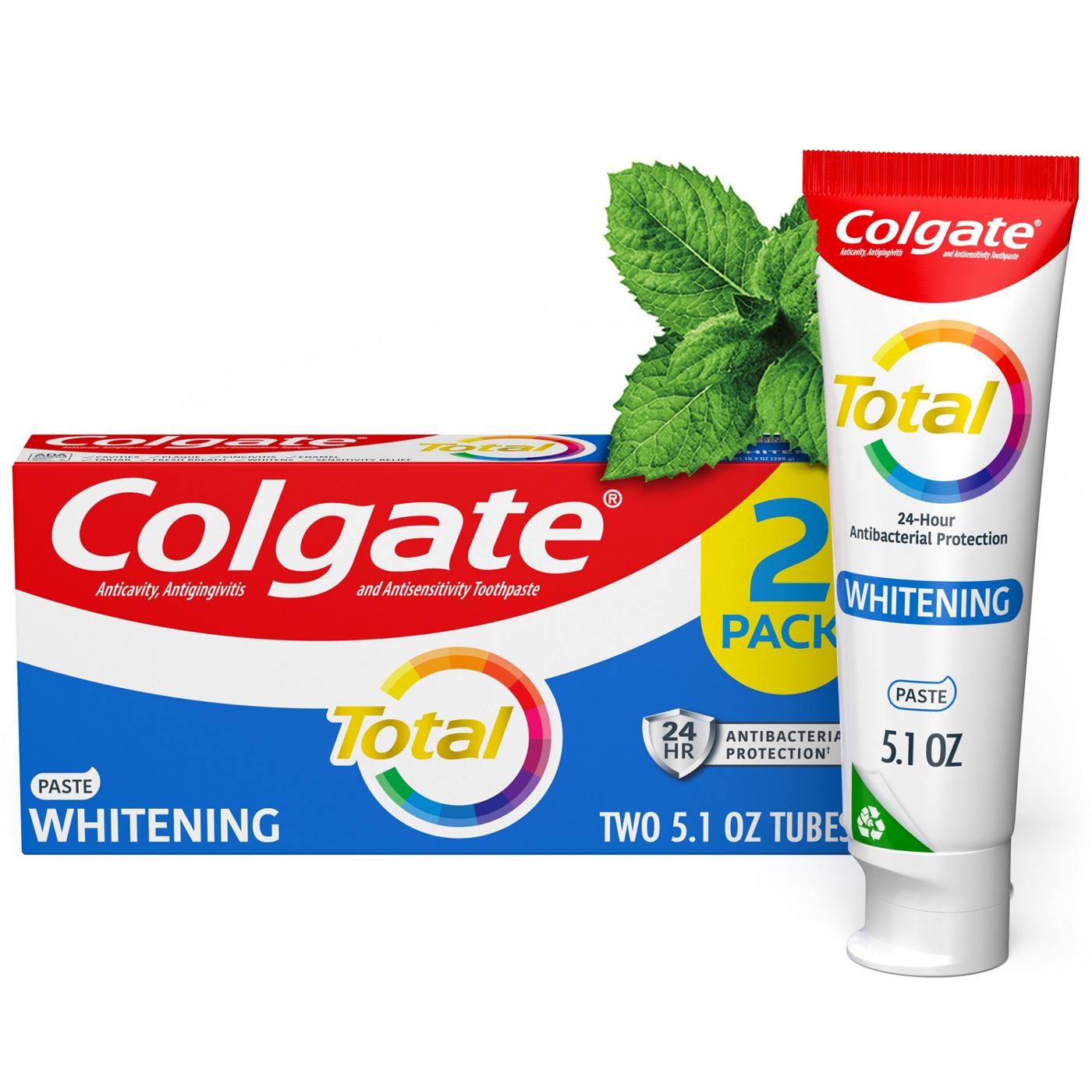Colgate Total Whitening Toothpaste, 2 Pk; image 12 of 18