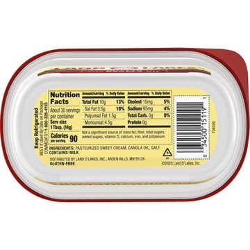 Land O Lakes Butter Spread With Canola Oil, 15 oz