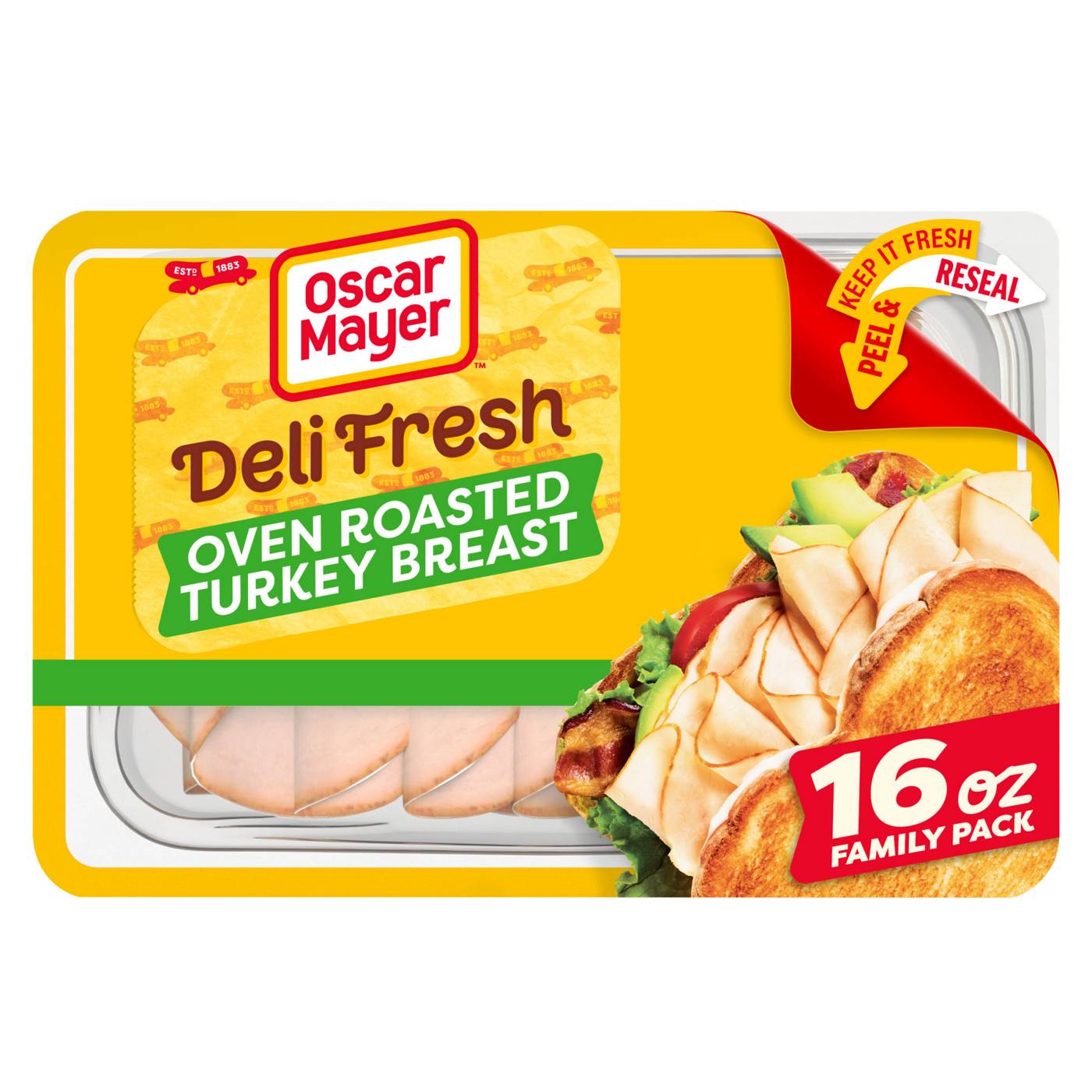 Oscar Mayer Deli Fresh Oven Roasted Turkey Breast; image 1 of 5