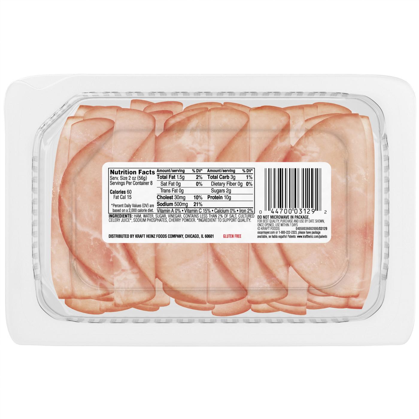 Oscar Mayer Deli Fresh Smoked Uncured Ham; image 2 of 5