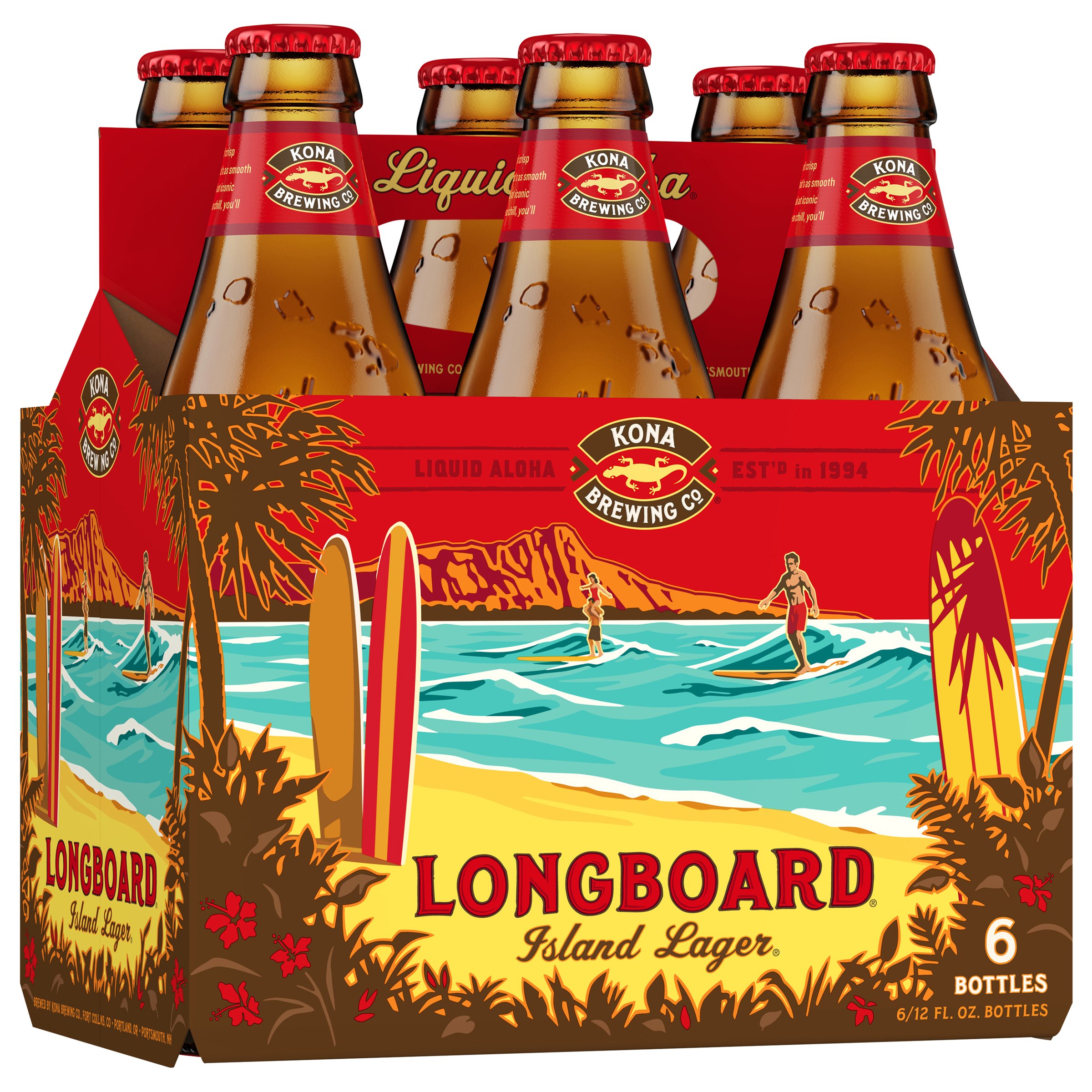 Kona Longboard Island Lager Beer 12 Oz Bottles - Shop Beer At H-E-B