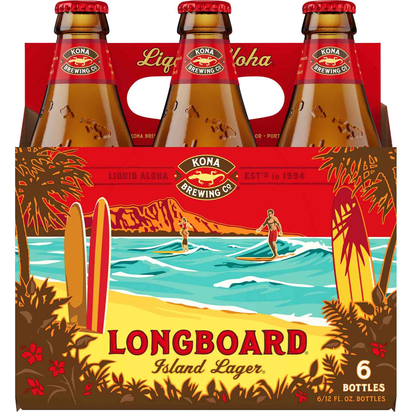 Kona Longboard Island Lager  Beer 12 oz  Bottles; image 2 of 2