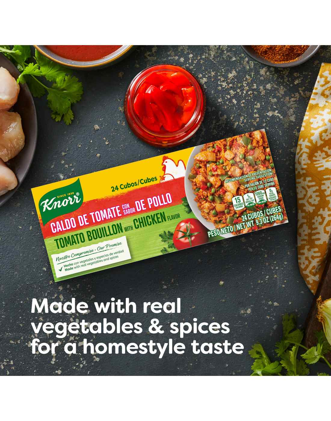 Knorr Tomato Chicken Cube Bouillon; image 2 of 6