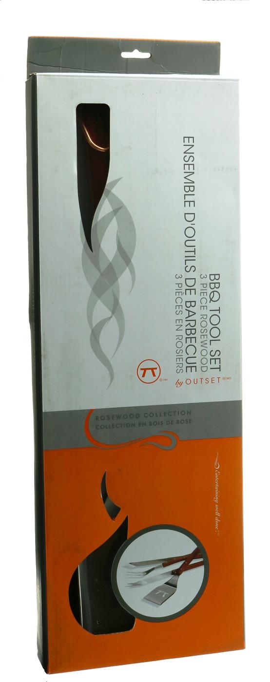 Outset Rosewood BBQ Tool Set Shop Cookware & Utensils at HEB