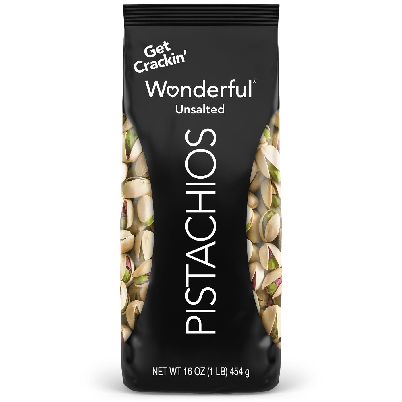 Wonderful Roasted No Salt Shelled Pistachios; image 1 of 6
