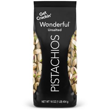 Wonderful Roasted No Salt Shelled Pistachios