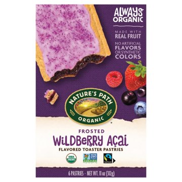 Nature's Path Organic Frosted Wildberry Acai Toaster Pastries, 6 ct