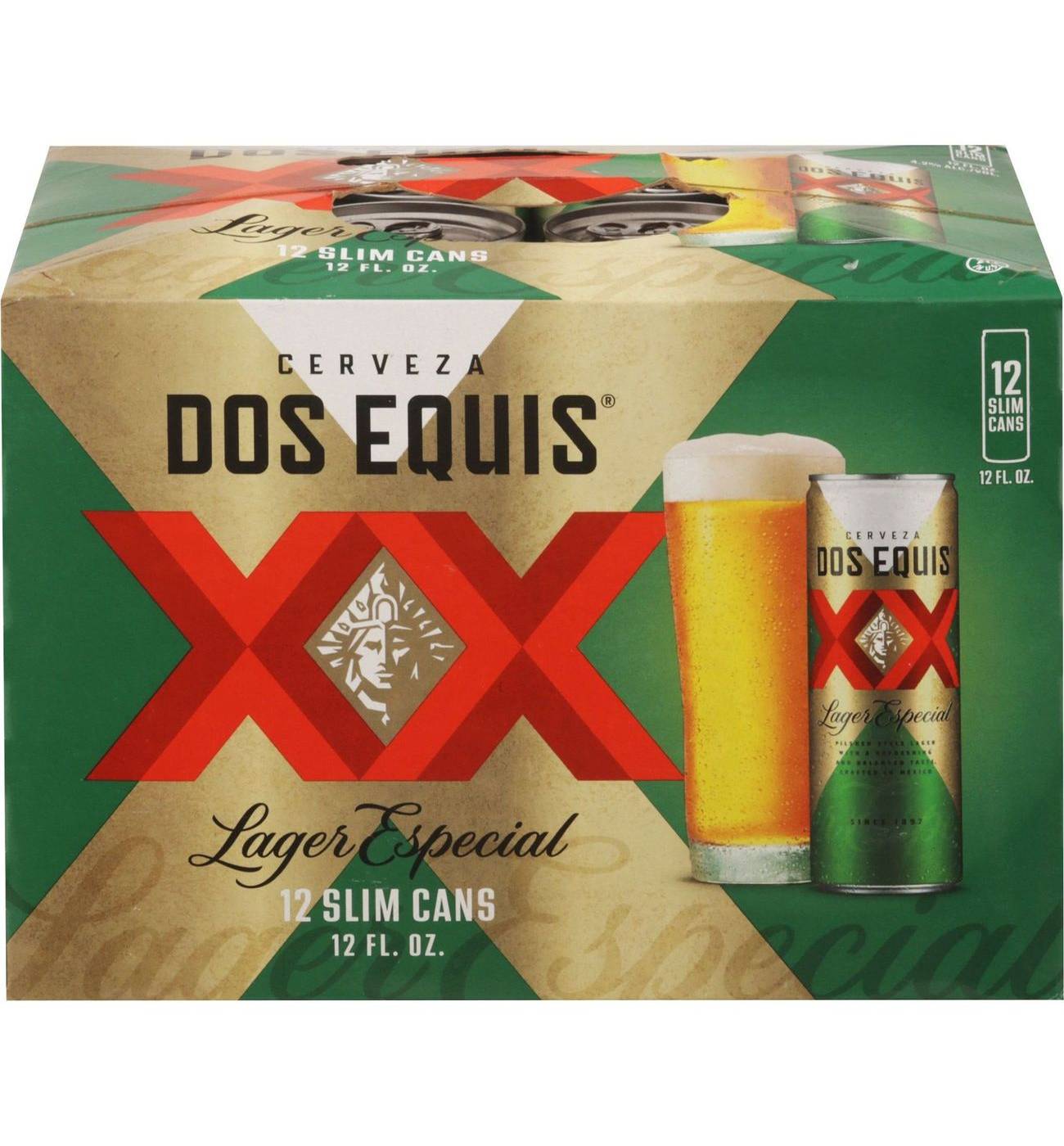 Dos Equis Lager Especial Beer 12 pk Cans; image 2 of 7