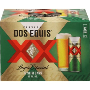 Dos Equis Lager Especial Beer 12 pk Cans, 12 oz
