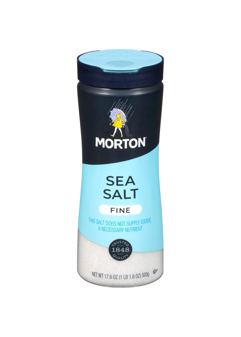 Morton Fine Sea Salt; image 1 of 6