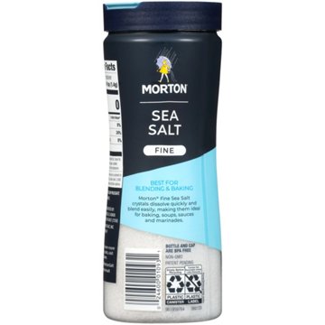 Morton Fine Sea Salt, 17.6 oz