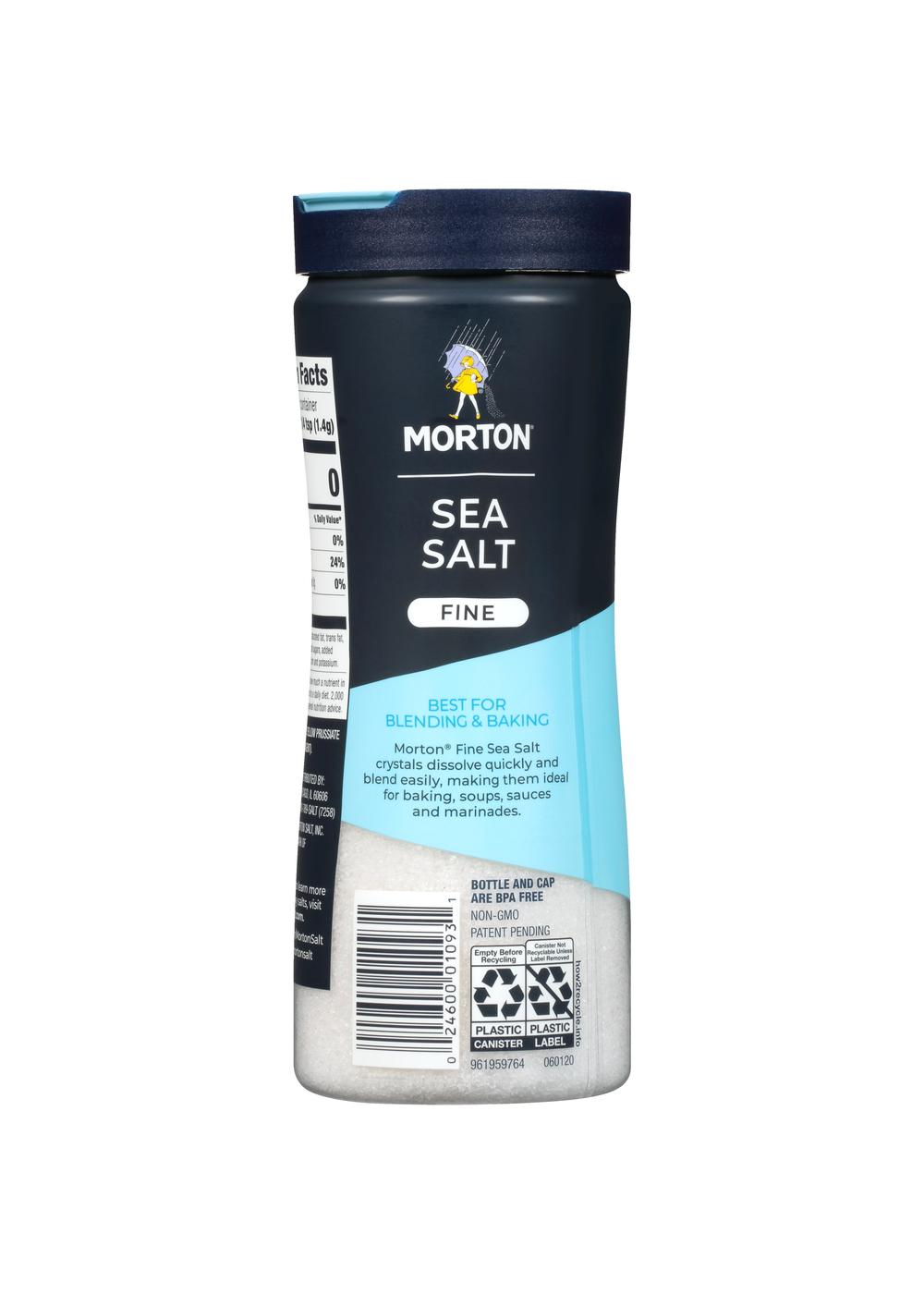 Morton Fine Sea Salt; image 6 of 6
