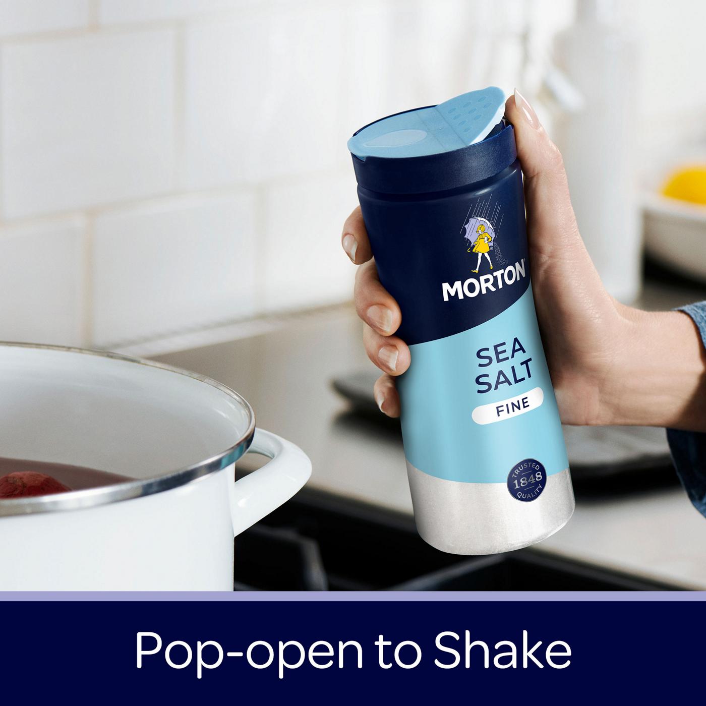 Morton Fine Sea Salt; image 6 of 6