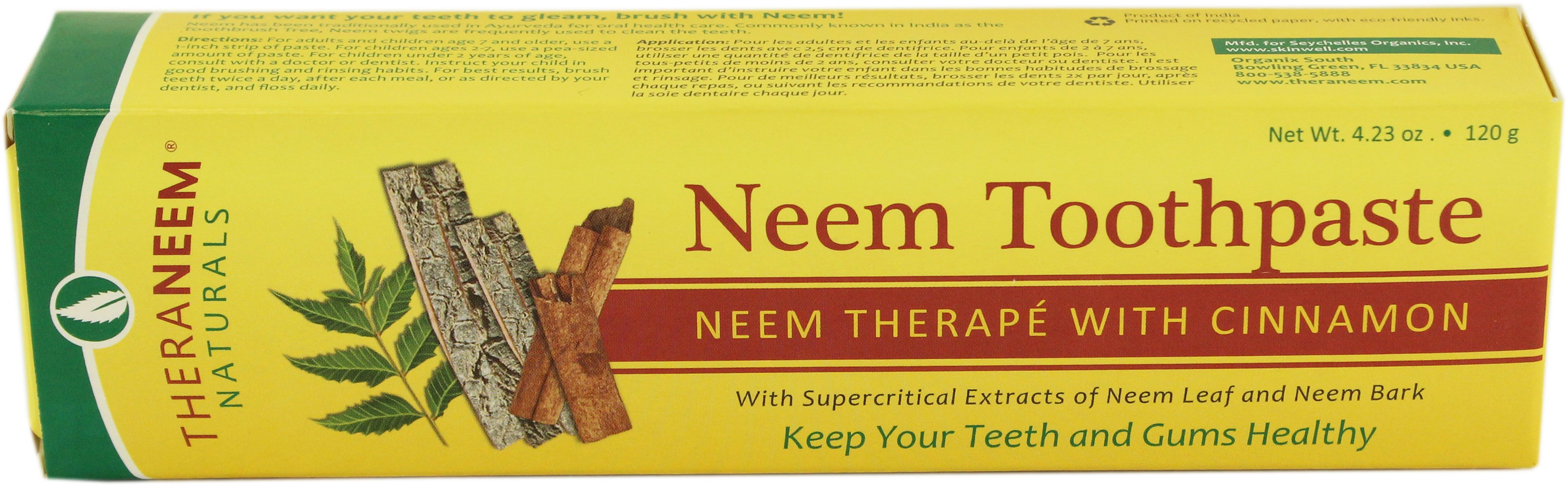 Theraneem Herbal Neem Cinnamon Toothpaste Shop Toothpaste at HEB