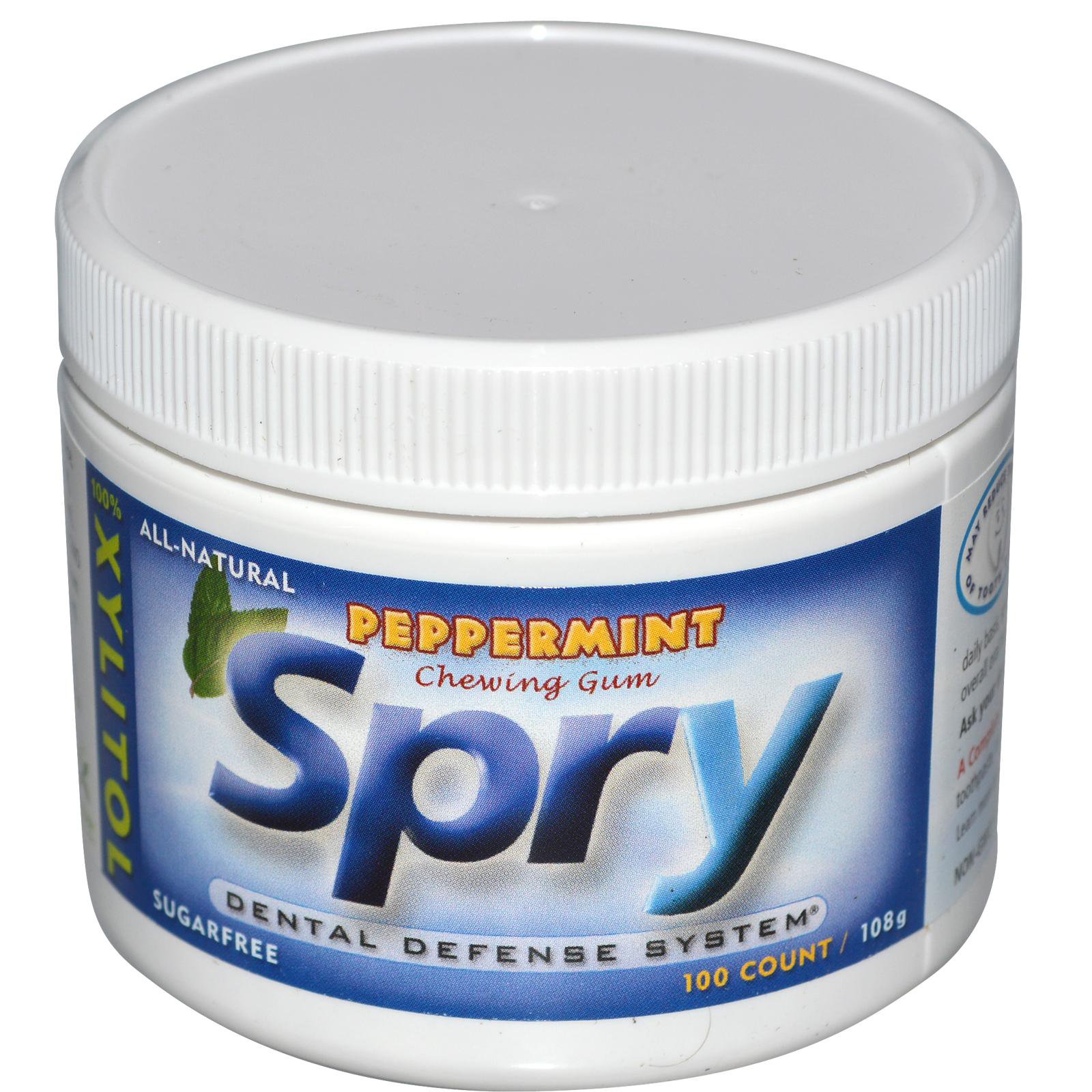 Spry Sugar Free Peppermint Chewing Gum - Shop Gum & mints at H-E-B