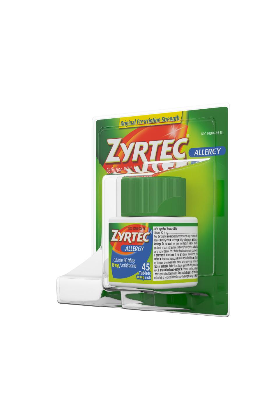 Zyrtec Tablets, 45 Count; image 3 of 7