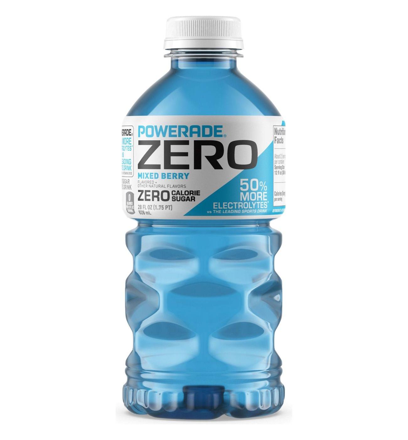 Powerade Zero Mixed Berry Sports Drink; image 1 of 7