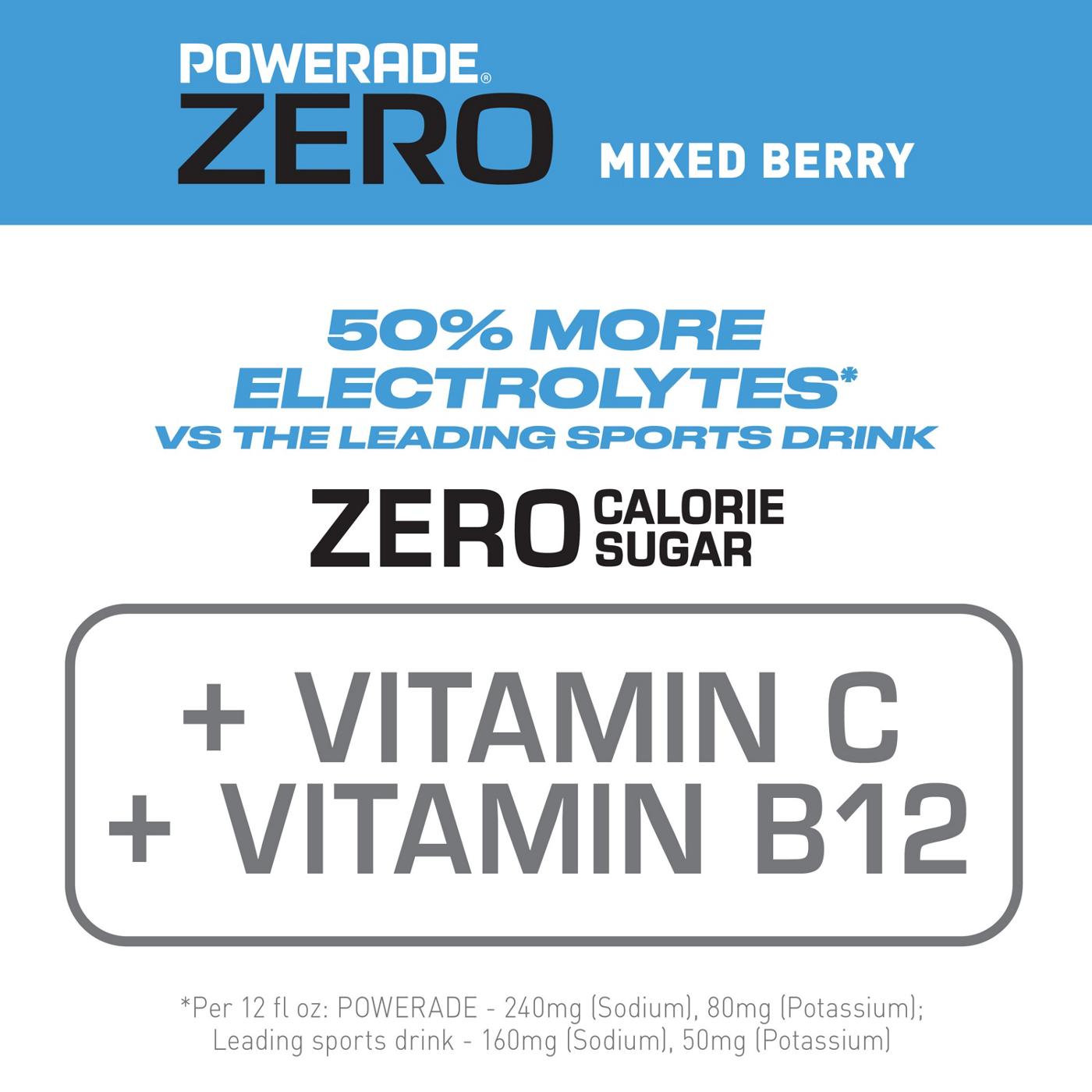 Powerade Zero Mixed Berry Sports Drink; image 4 of 7