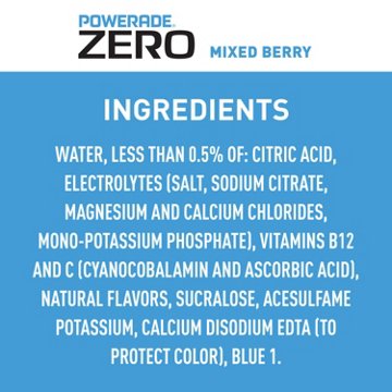 Powerade Zero Mixed Berry Sports Drink